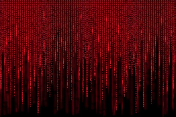 Red matrix background computer generated — Stock Photo, Image