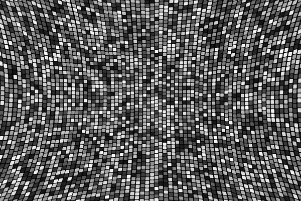 Abstract square polka dots background, black and white. — Stock Photo, Image