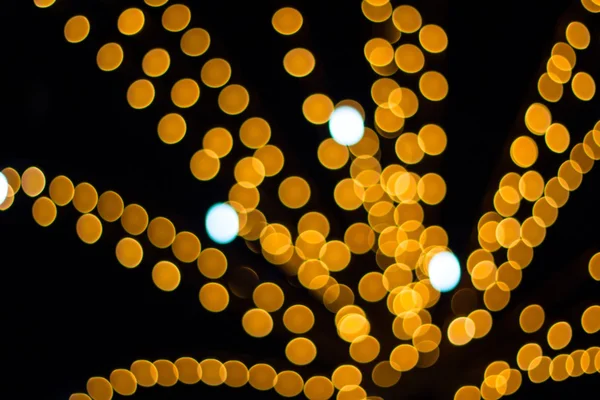 Gece ışıkların soyut dairesel bokeh arka plan