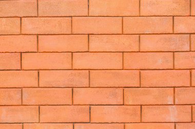 arka planı için kullanılan yakın çekim kırmızı temiz tuğla duvar