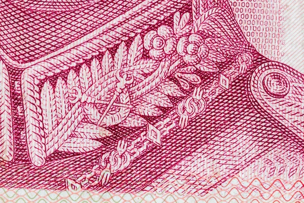 Nahaufnahme des thailändischen Geldes von 100 Baht, als Hintergrund — Stockfoto