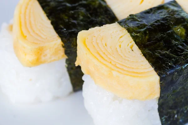 Sushi de ovo close-up — Fotografia de Stock