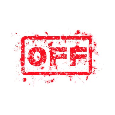 Lastik damgası beyaz arka plan üzerinde izole