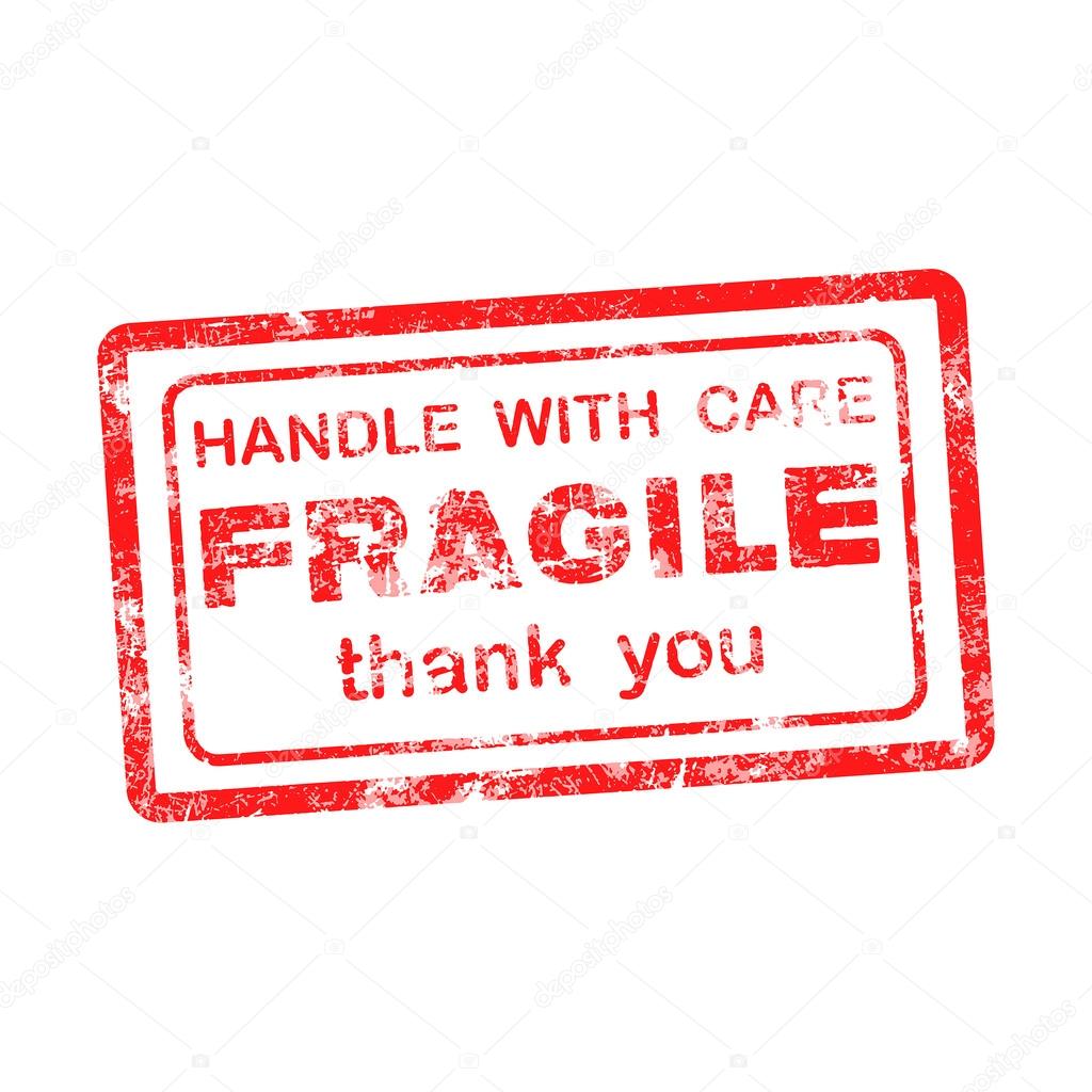 Fragile Handle With Care Thank You Grungy Red Rubber Stamp Vector Image By C Ad Vector Stock