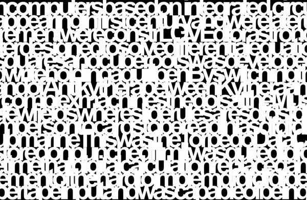 Vita bokstäver isolerad på svart bakgrund — Stockfoto