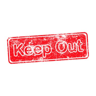 Kırmızı grunge lastik damgası vektör çizim tutmak