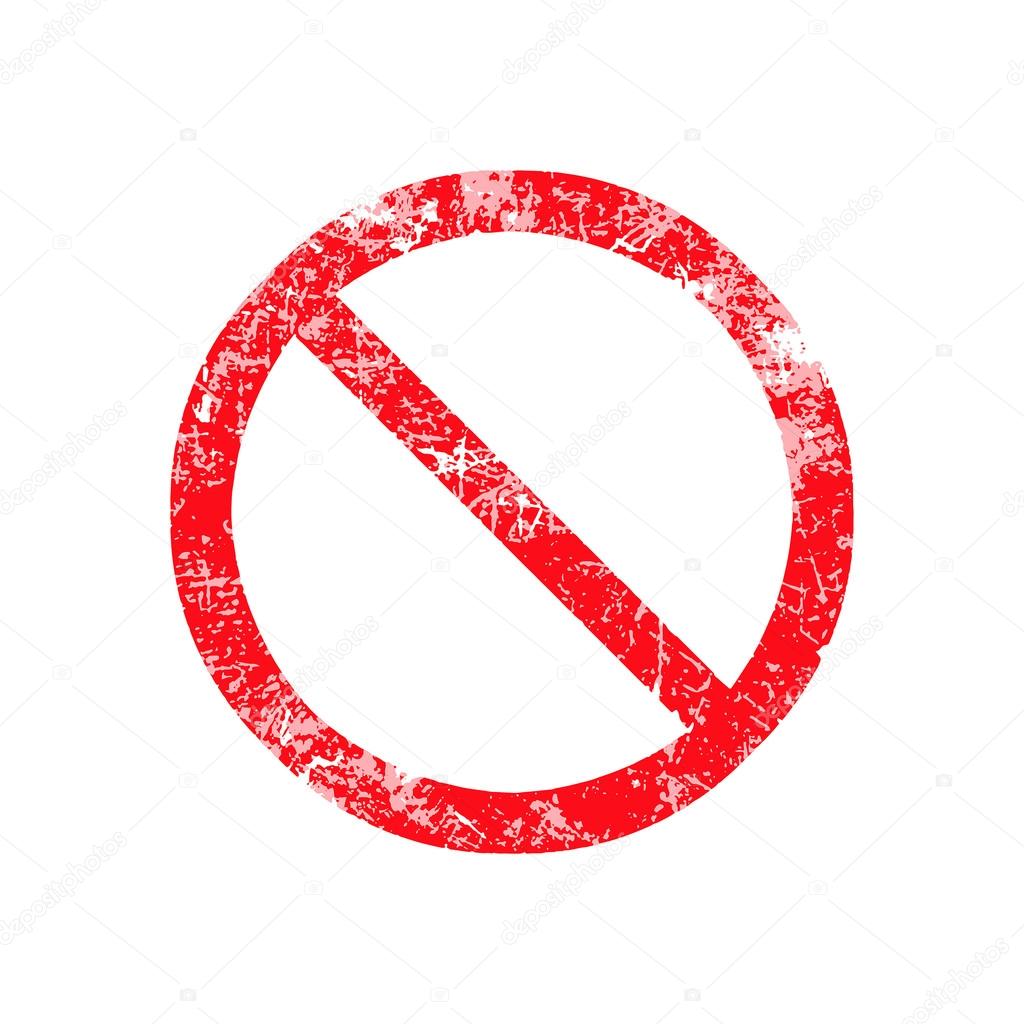 Not allowed sign red grunge rubber stamp vector illustration. Stock Vector  by ©a3701027d 77278710