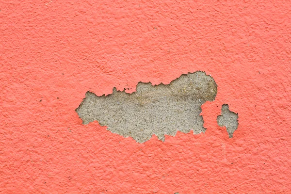 Old paint and wall, cracked wall color orange. — Stock Photo, Image