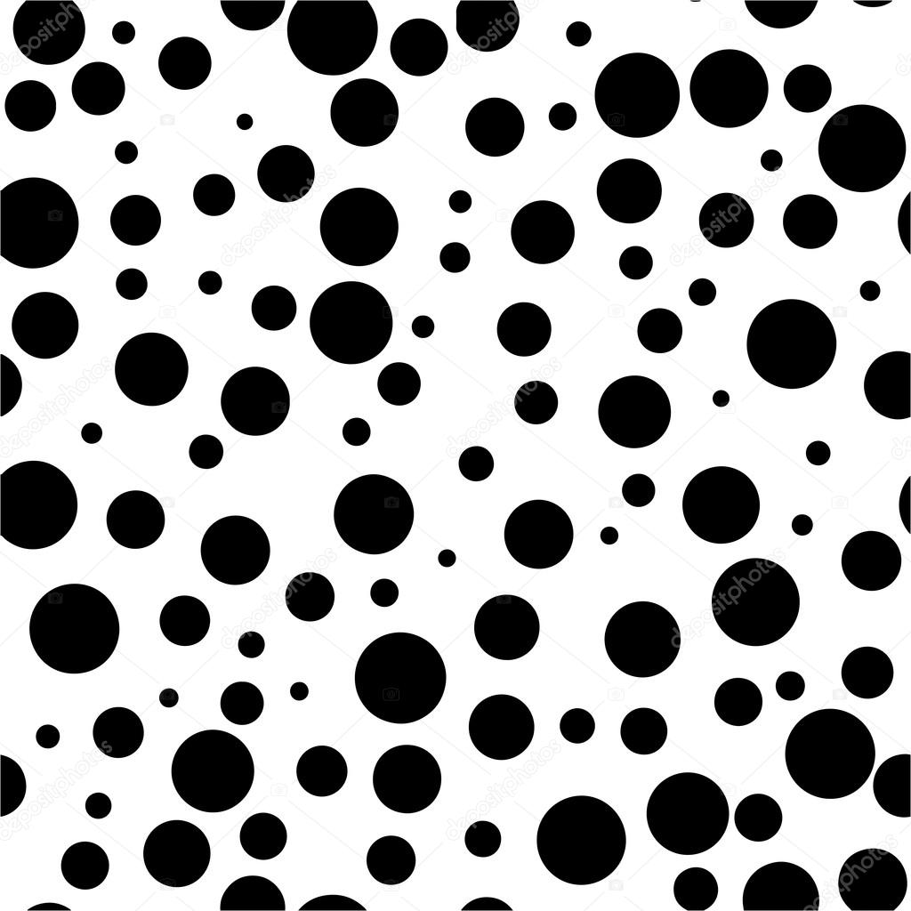 illustration vector Seamless abstract pattern of black dots