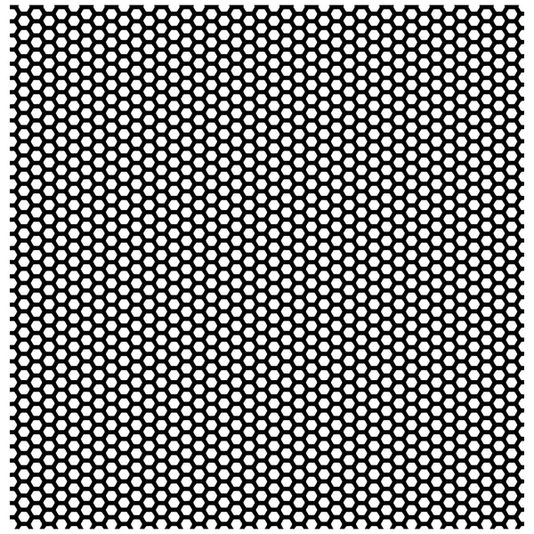 Безшовний візерунок шестикутної чорної сітки — стоковий вектор