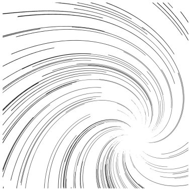 illüstrasyon vektör soyut hız hareket siyah yanılsamalı spir