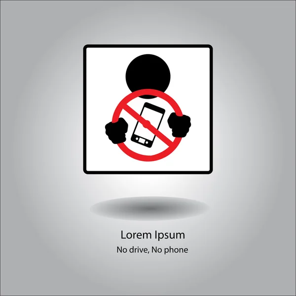 Ne zaman araba sürüş illüstrasyon vektör simge stop telefon