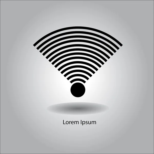 Vector de ilustración Icono inalámbrico y wifi o signo de control remoto en — Archivo Imágenes Vectoriales