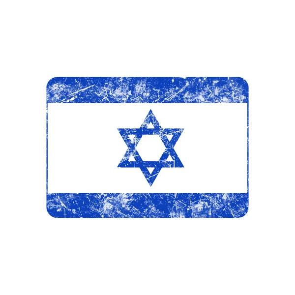 Ilustración vector grunge stamp flag of Israel country . — Vector de stock