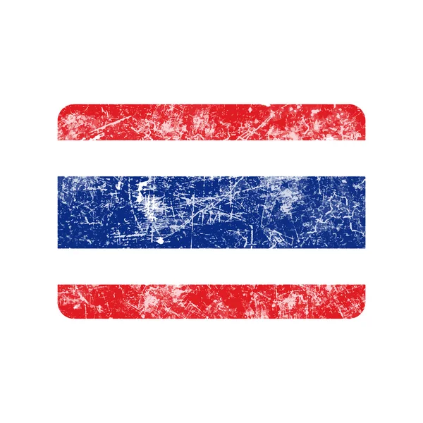 Ілюстрація векторний гранж штамп прапор Таїланду-країна. — стоковий вектор