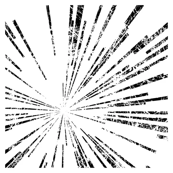 Illusztráció vektor absztrakt sebességű mozgás fekete vonalak, csillagos burs — Stock Vector