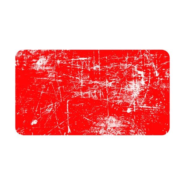 Ilustração vetor retangular vermelho grunge horizontal borracha textura carimbo —  Vetores de Stock