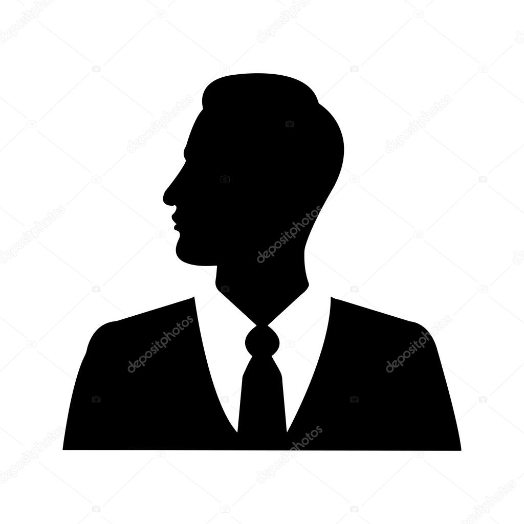 illustration vector businessman silhouette profile picture