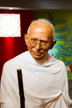 Ünlü Mahatma Ghandi balmumu rakam