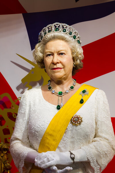 Восковая фигура знаменитой королевы Елизаветы
