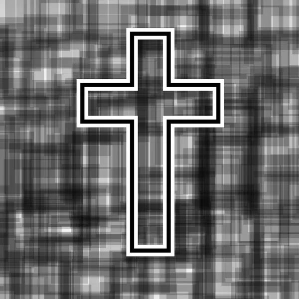 Kreuz. christliches Symbol — Stockvektor