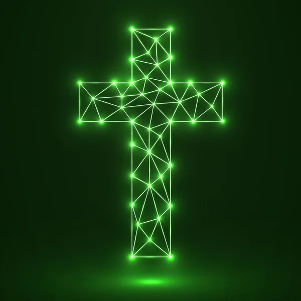 Abstraktní kříž. Christian Symbol — Stockový vektor