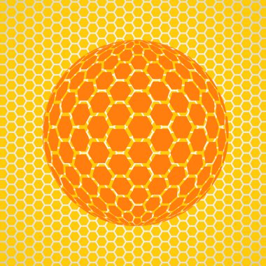 Soyut dünyanın altıgen yanarak bahislerin doğru gelen