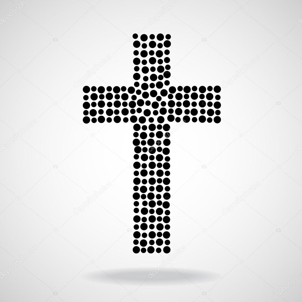 Abstract cross. Christian Symbol
