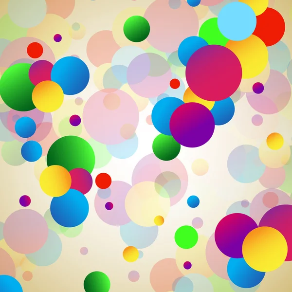 Fond abstrait de cercles colorés — Image vectorielle