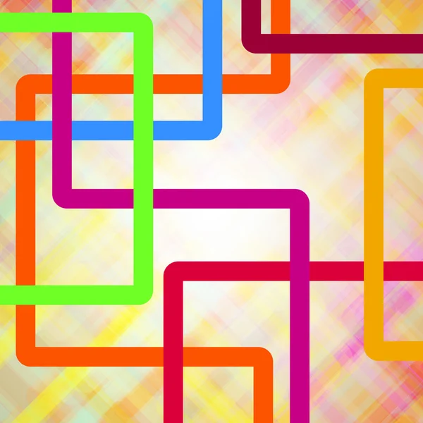 Fond avec des lignes colorées — Image vectorielle