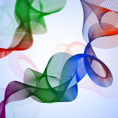 soyut renkli dalgalar