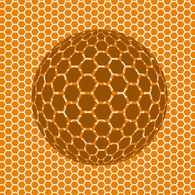 Soyut dünyanın altıgen yanarak bahislerin doğru gelen