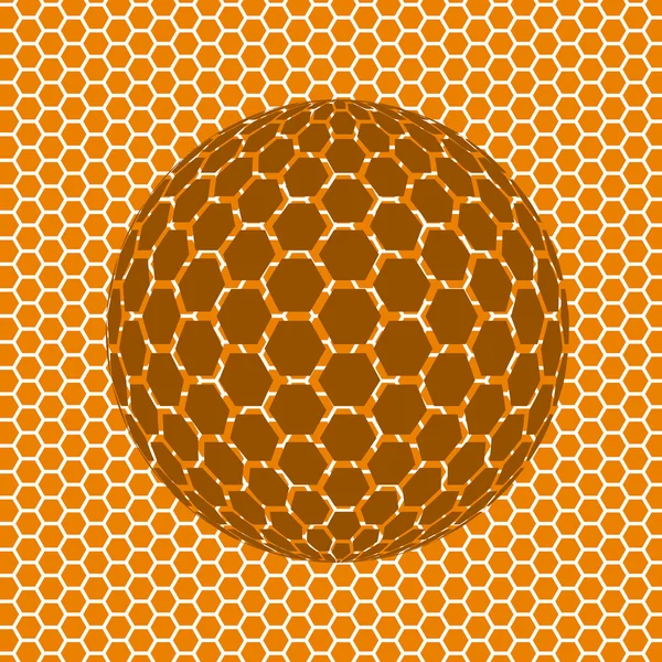 Soyut dünyanın altıgen yanarak bahislerin doğru gelen