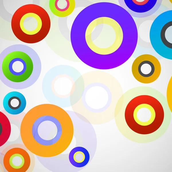 Abstract colorful background with circles — Stock Vector