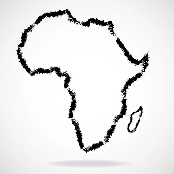 Vector map of Africa — Stock Vector