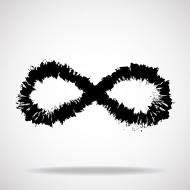 İşareti Infinity fırça, vektör çizim ile