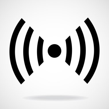 WiFi işareti. Kablosuz ağ kutsal kişilerin resmi. WiFi alanına