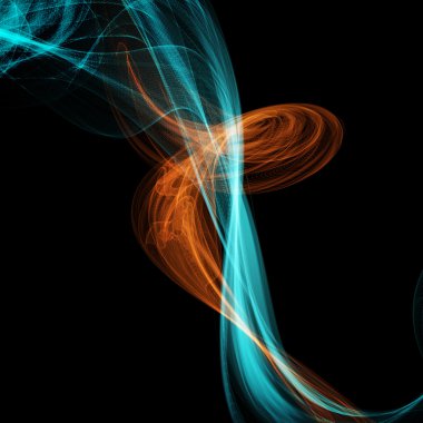 Siyah, stil zemin izole soyut renkli duman