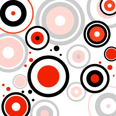 Renkli arka plan daireler, geometrik şekiller ile