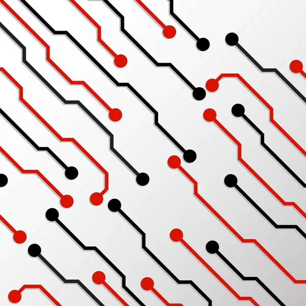 Circuito, sfondo tecnologia astratta, illustrazione vettoriale, eps 10 — Vettoriale Stock