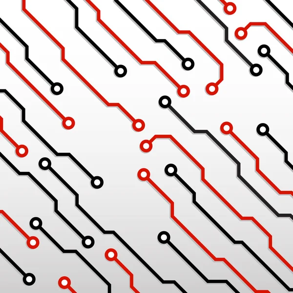 Circuit board, abstracte technische achtergrond, vector illustratie, eps 10 — Stockvector