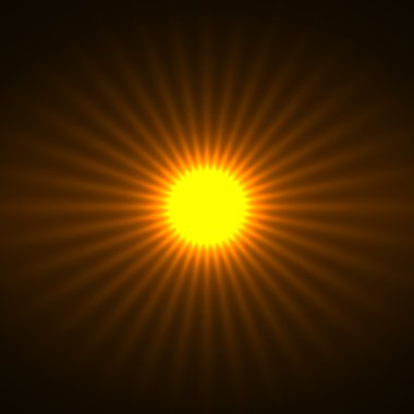 Parlayan güneş ışınları ile arka plan