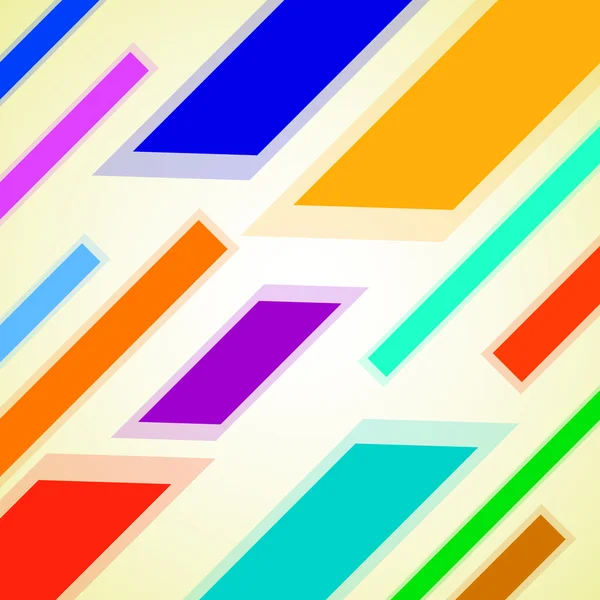 Abstrakter Hintergrund mit bunten geometrischen Elementen. Vektorhintergrund — Stockvektor