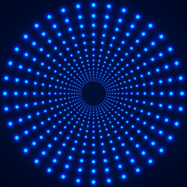 Contexte technologique abstrait de cercles lumineux. Illustration vectorielle — Image vectorielle