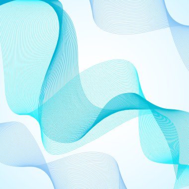 Soyut renkli dalgalar. Vektör çizim. EPS 10