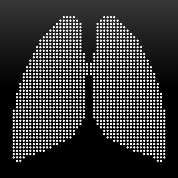 Анотація людської легені з точок. Векторні ілюстрації. Епс 10 — стоковий вектор