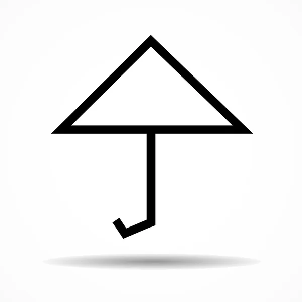 Ícone de guarda-chuva no fundo branco. Logotipo do guarda-chuva vetorial — Vetor de Stock