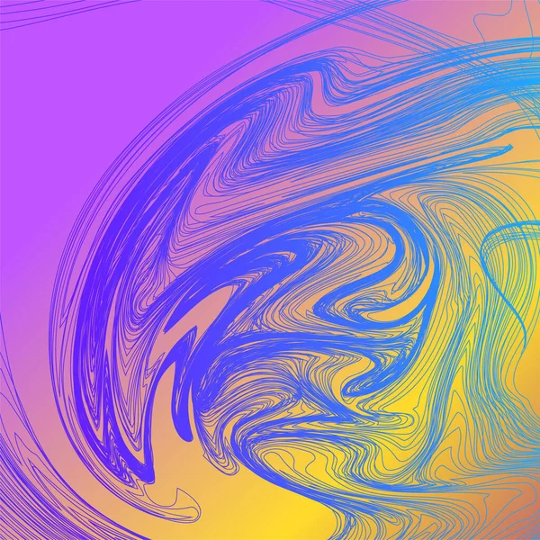 Abstrakt färgglada vågiga ränder. Ljus av tunna linjer för din bakgrund — Stock vektor