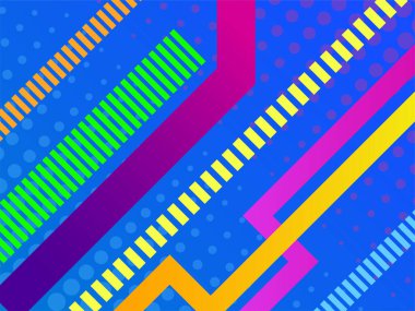 Vektör soyut renkli geometrik pankart, gradyan çizgili dokulu arkaplan, sunum şablonu