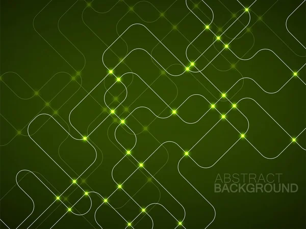 Abstract Technology Background Glowing Communication Lines Futuristic Design — Stock Vector